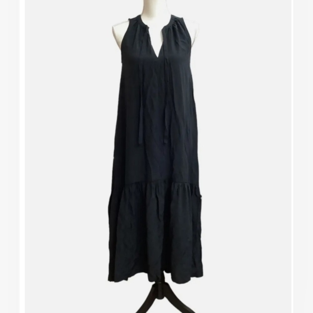 PROLOGUE Women's Sleeveless V-Neck Maxi Shift Dress Black - Picture 3 of 7